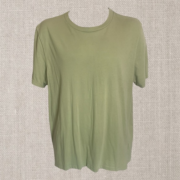 Old Navy Men Short Sleeve Core Crew T Shirt Aloe Vera Soft Wash Large Pre Owned - Picture 2 of 7